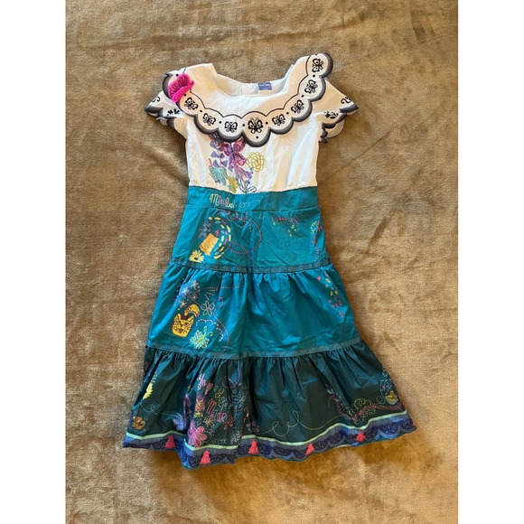 Disney Encanto Mirabel Costume Dress Girls Size M 7-8 Character Cosplay Outfit - Picture 1 of 5